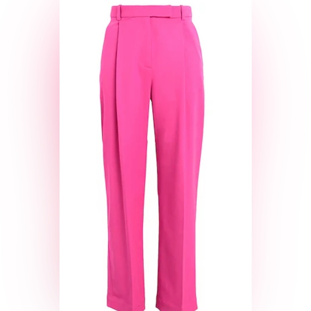 & Other Stories high waist pink trousers